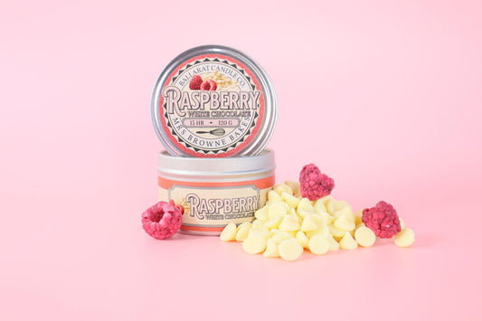 Mrs Browne Bakes Raspberry White Chocolate Travel Tin