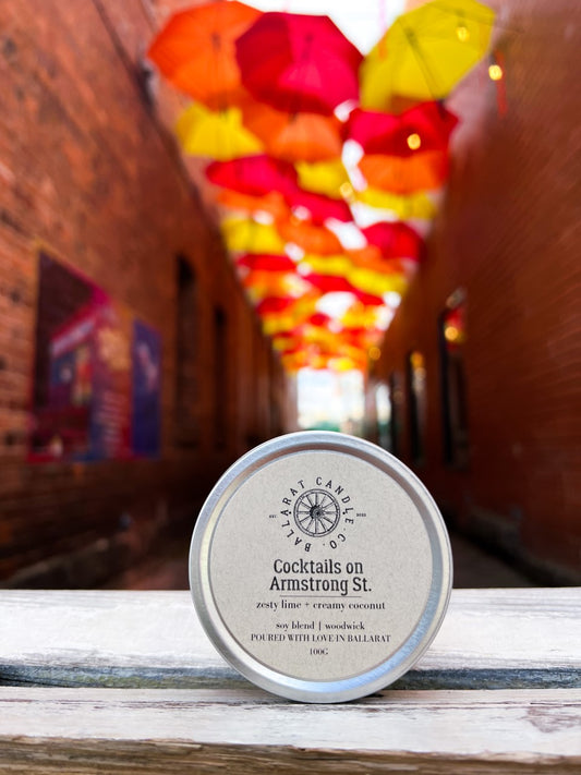 Cocktails on Armstrong St. Travel Tin